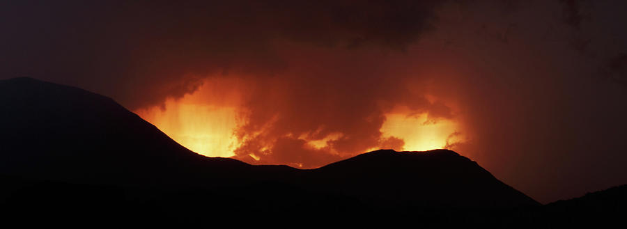 Mountain Fire Sunset Photograph by Tom Daniel