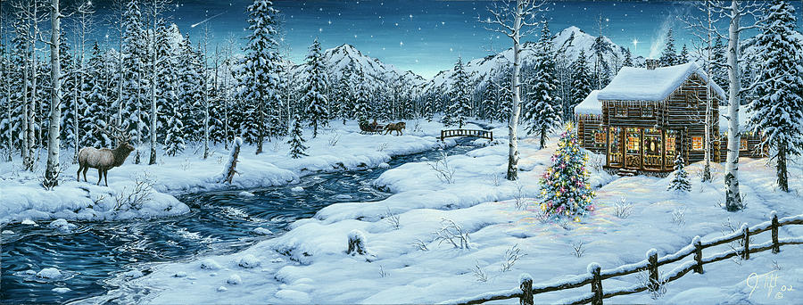 Mountain Painting - Mountain Holiday by Jeff Tift