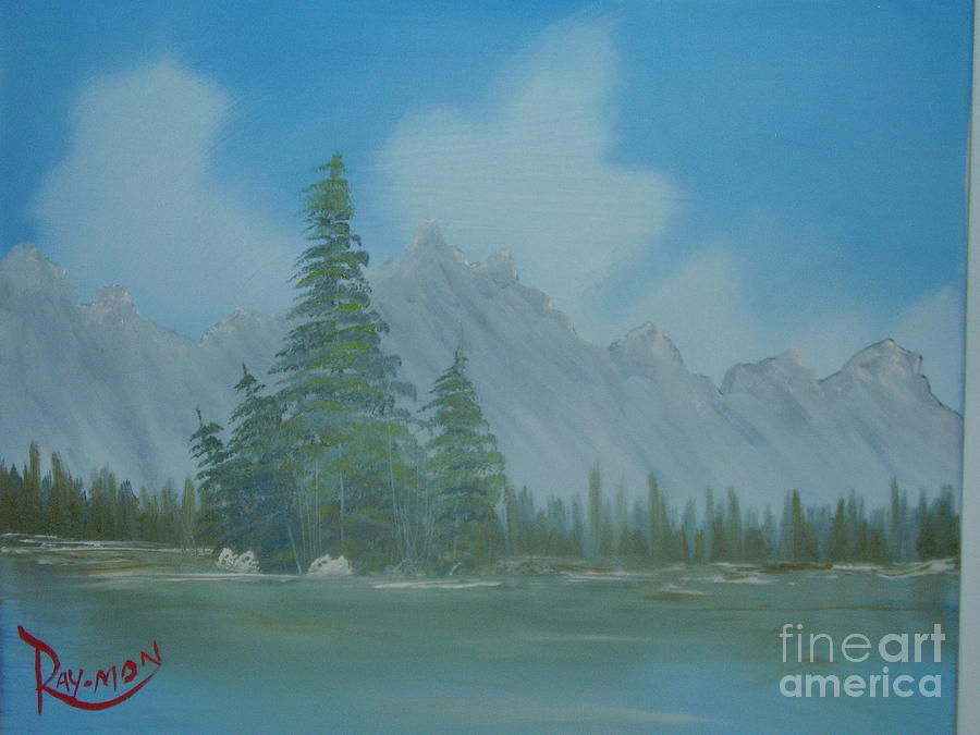 Mountain Lake - 003 Painting by Raymond G Deegan