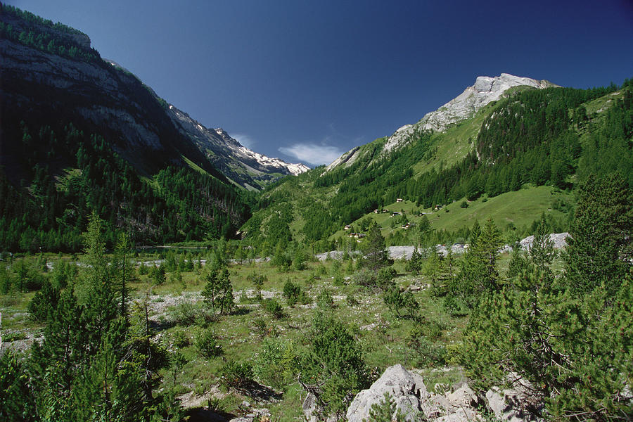 Mountain Landscape, Alps, Valais, Switzerland Photograph by Aldo Acquadro