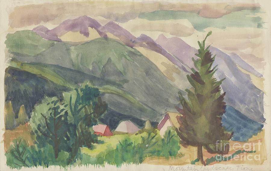 Mountain Landscape Drawing by Heritage Images