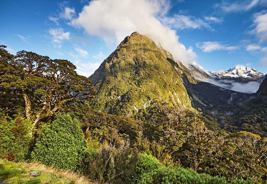 Mountain Photograph - Mountain Landscape Of Fiordland by DPK-Photo