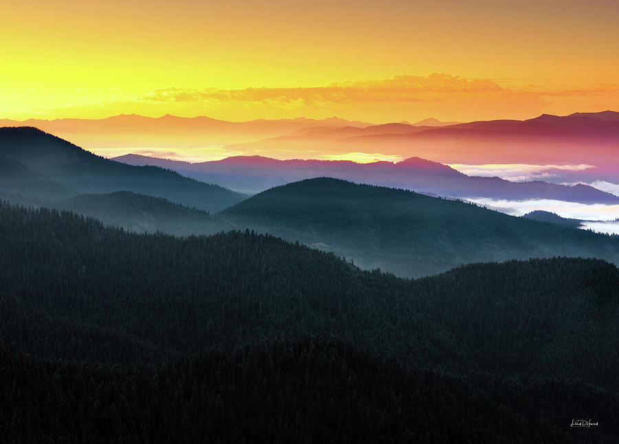 Mountain Layers Sunrise Photograph by Leland D Howard