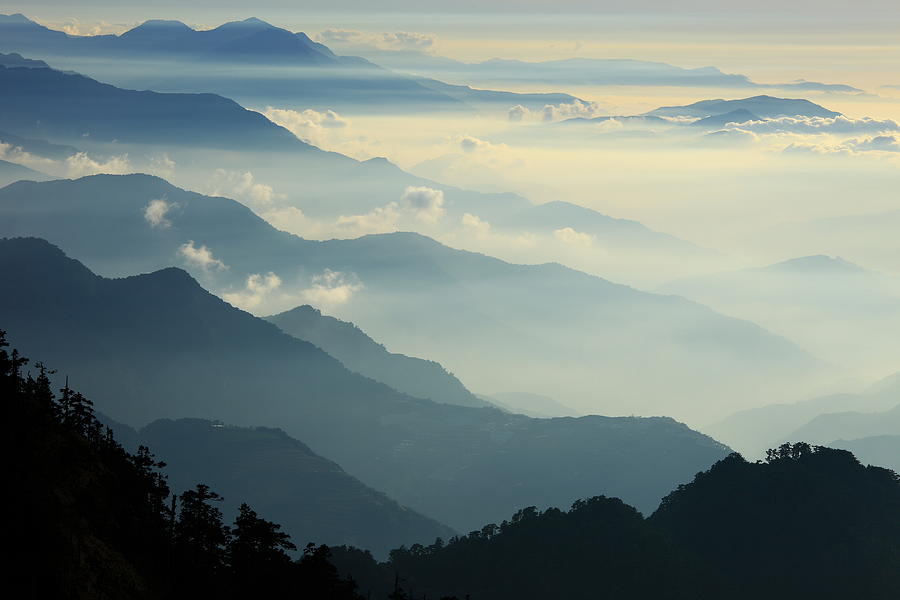 Mountain Layers Photograph by Thunderbolt tw (bai Heng-yao) Photography