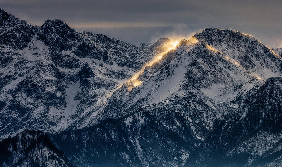 Mountain Luminous Play Photograph by Slawomir Kowalczyk