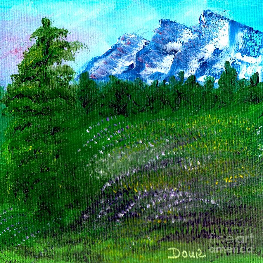 Landscape Painting - Mountain Meadow by Joanne Dour Landscape Painting - Mountain Meadow by Joanne Dour