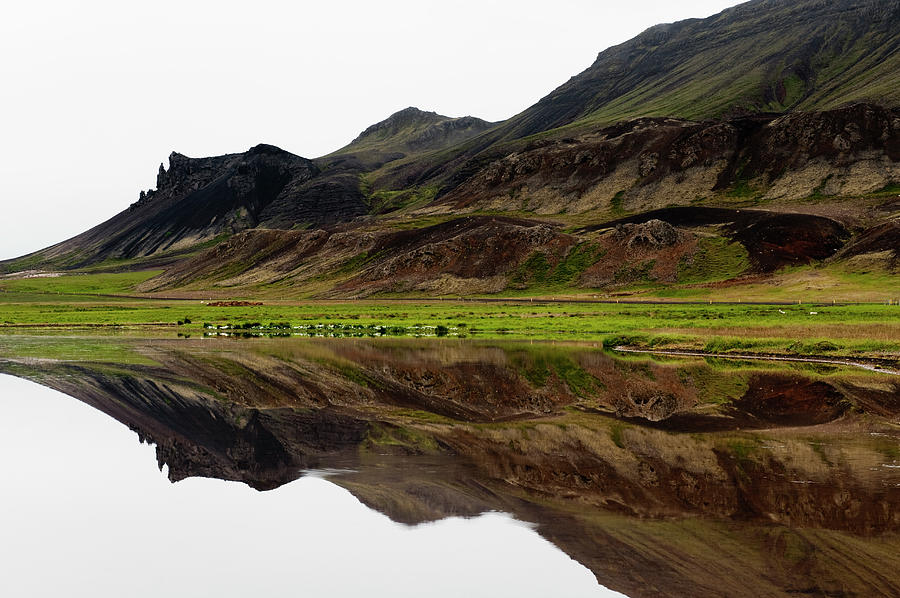 Mountain Mirrored In Lake Photograph by Roine Magnusson