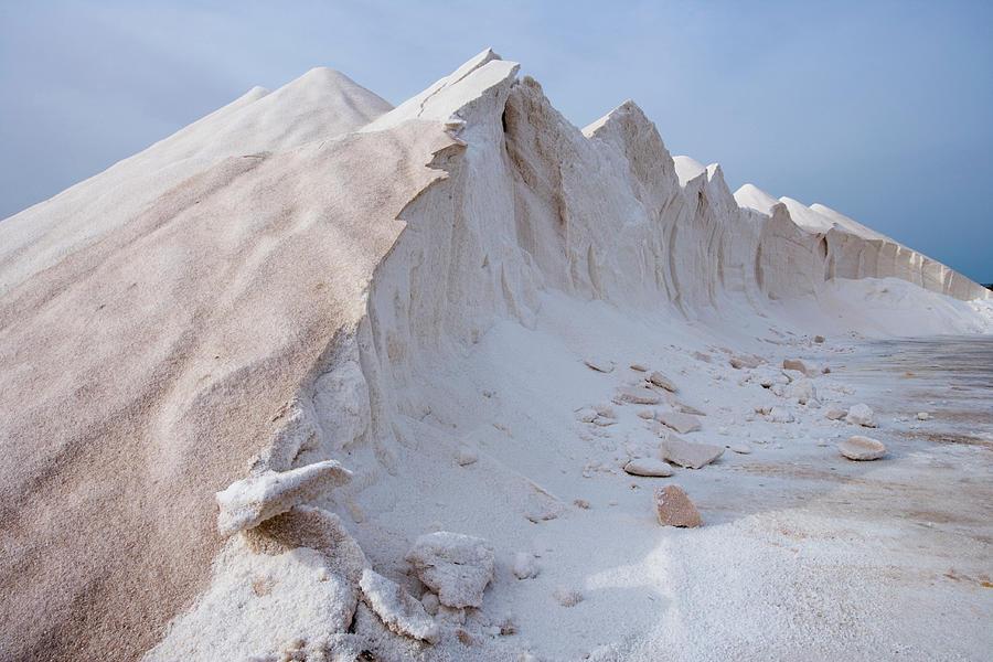 Mountain Of Salt At Salt Works Photograph by Holger Leue
