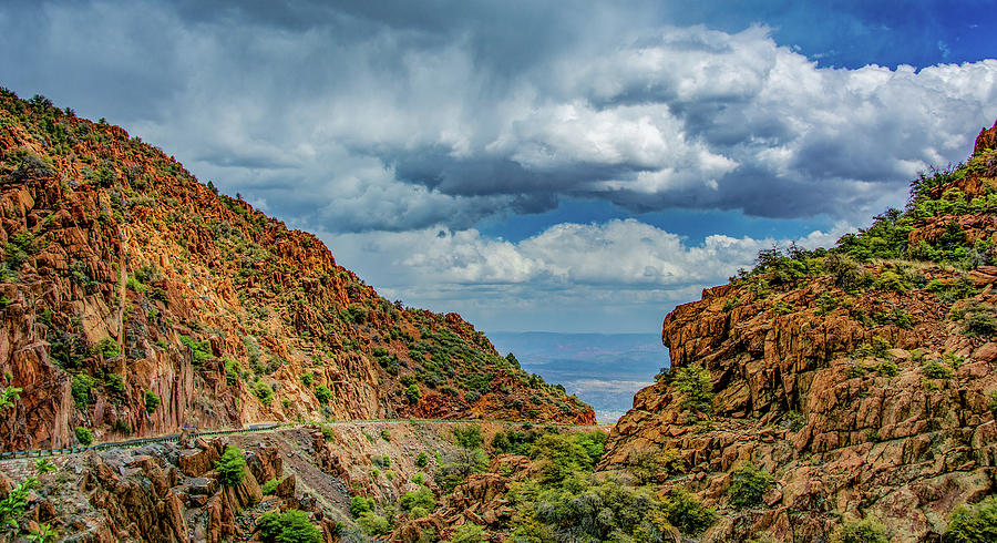 Mountain Pass to Jerome, Arizona Photograph by Marcy Wielfaert