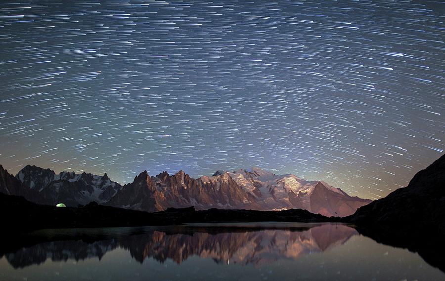 Mountain Range At Night Digital Art by Roberto Moiola - Fine Art America