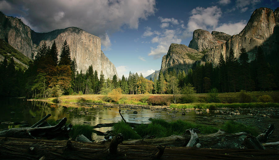 Mountain Range In Yosemite Photograph by Pgiam