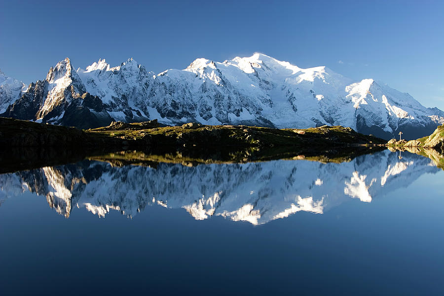 Mountain Reflection Photograph by Cschoeps