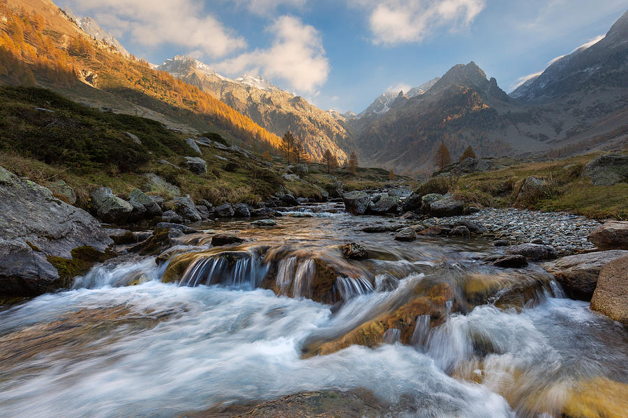 Mountain River Photograph by Paolo Bolla