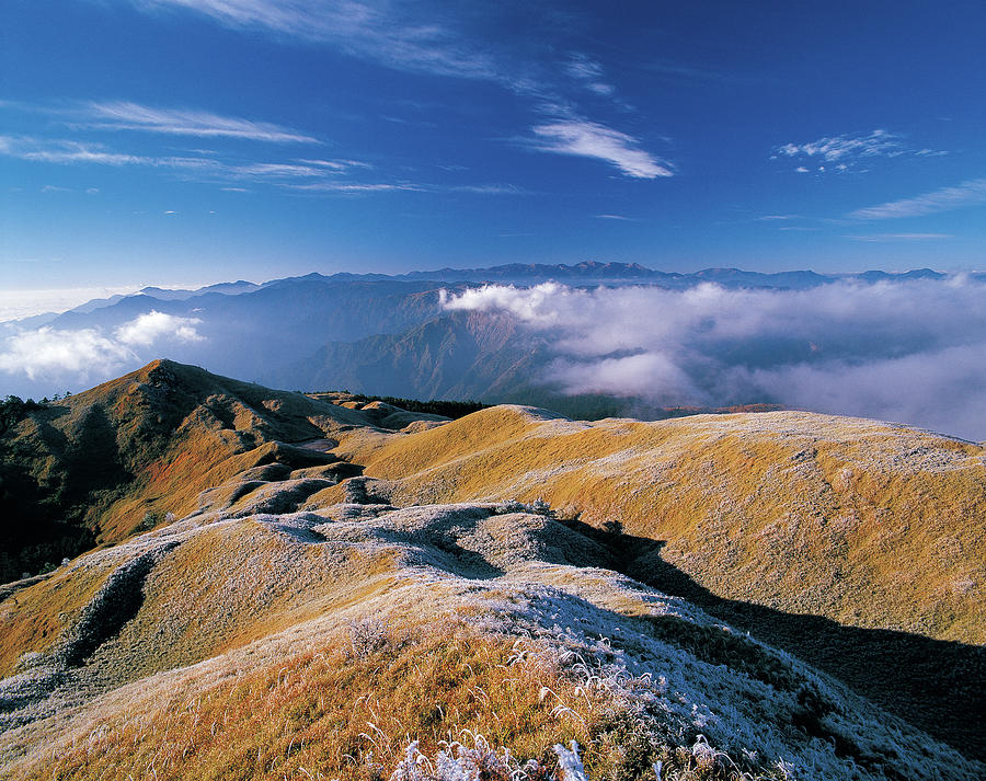 Mountain Scene In Winter,taiwan,asia Photograph by Photo By Lct