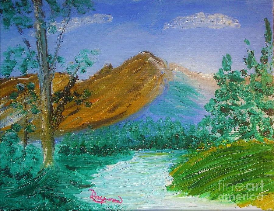 Mountain scenery - 088 Painting by Raymond G Deegan