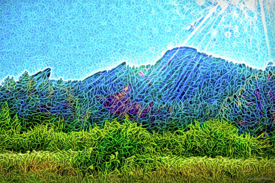 Mountain Sunrays Digital Art by Joel Bruce Wallach