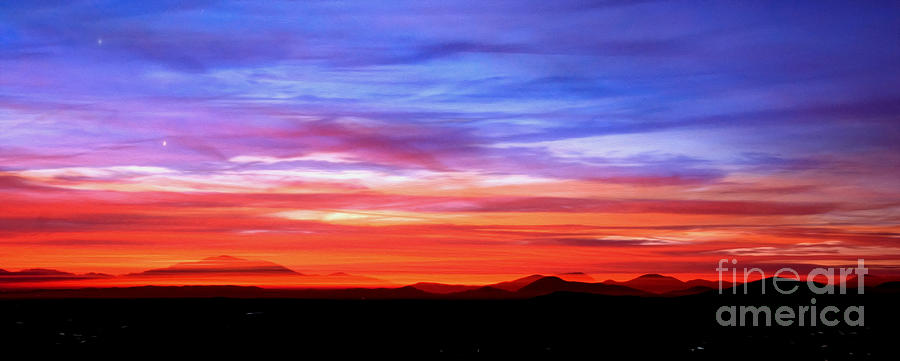 Mountain Sunrise Digital Art by Kelvin Booker
