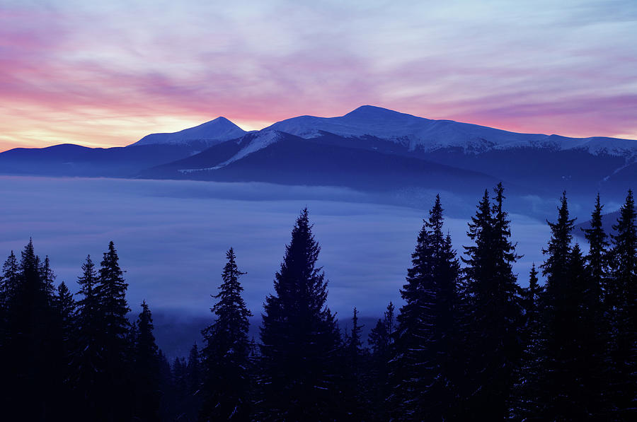 Mountain Sunrise Photograph by Sandsun