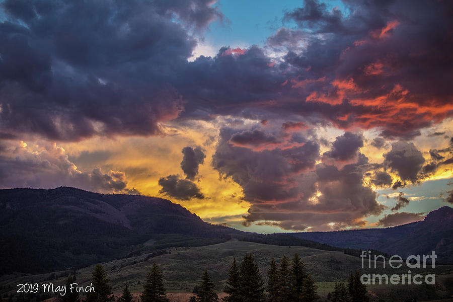Mountain Sunset Photograph by May Finch - Fine Art America