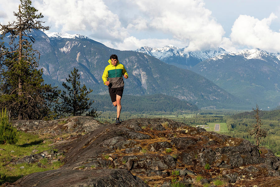 Mountain Trail Running Photograph by Cavan Images - Fine Art America