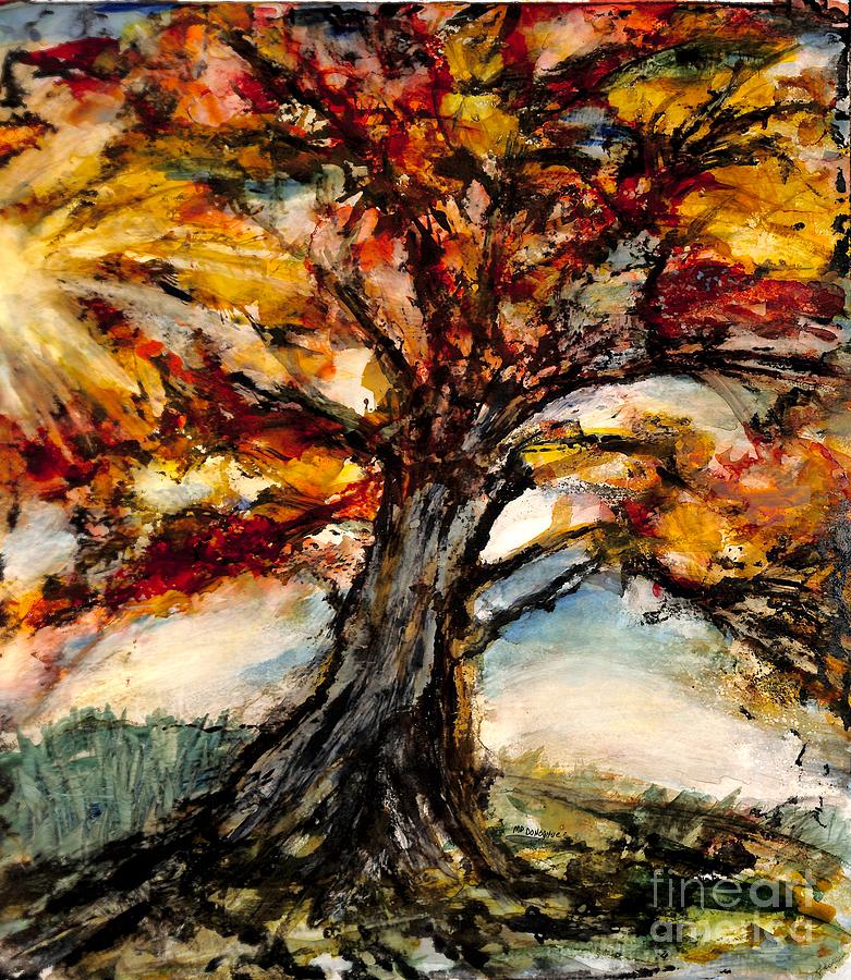 Halloween Painting - Mountain Tree by Patty Donoghue