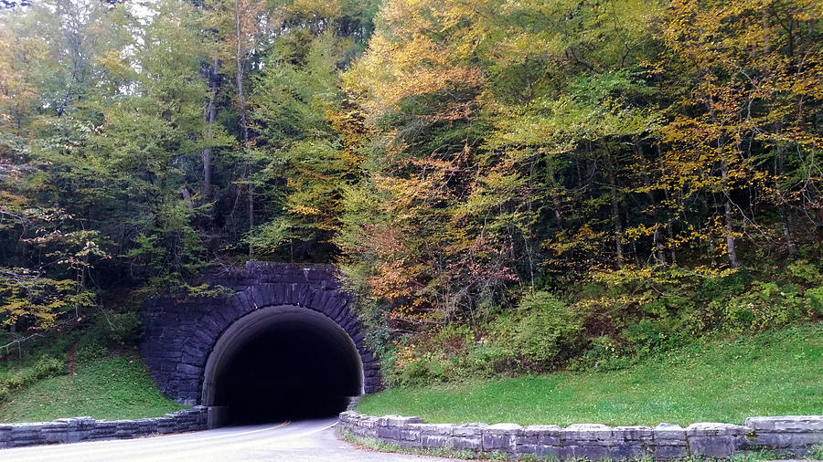 Mountain Tunnel Photograph