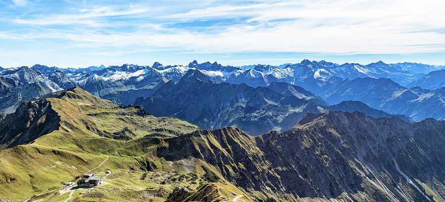 Mountain view to the Allgaeu Alps Photograph by Andreas Levi