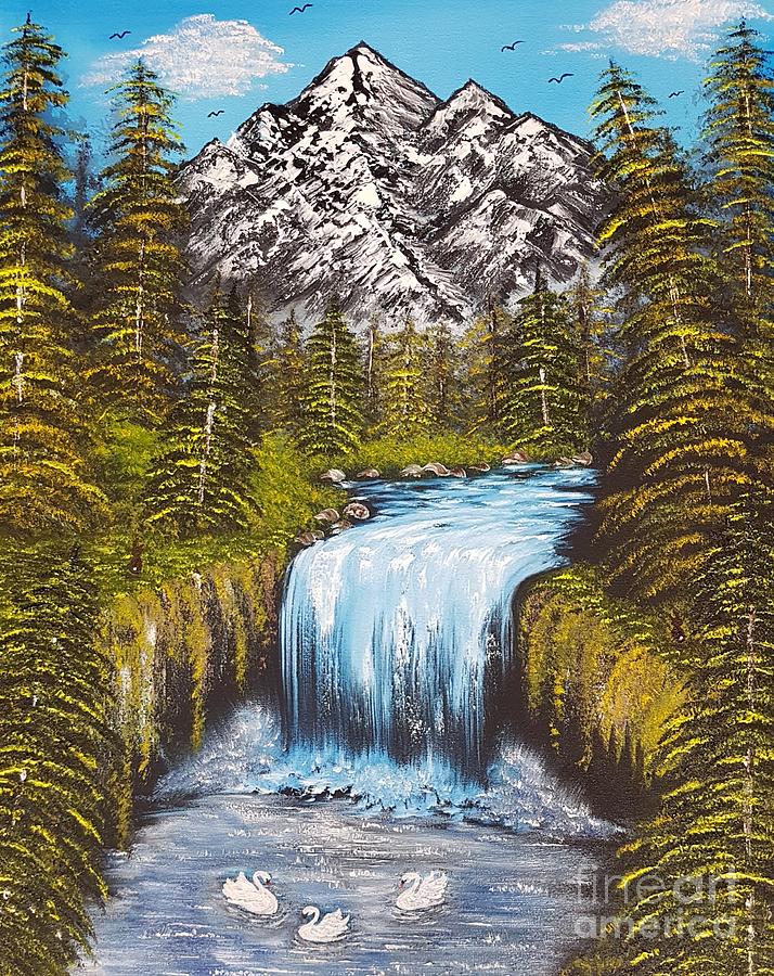 Mountain Painting - Mountain views so beautiful  by Angela Whitehouse
