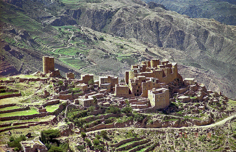 Mountain Village In Yemen Photograph by Robert Woodward