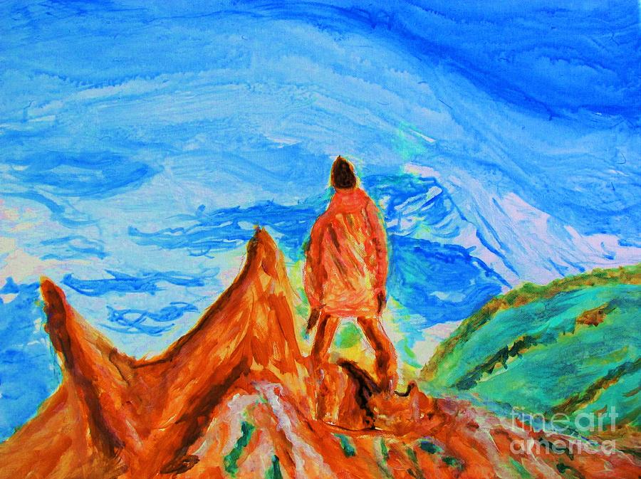 Mountain Vista Painting by Stanley Morganstein