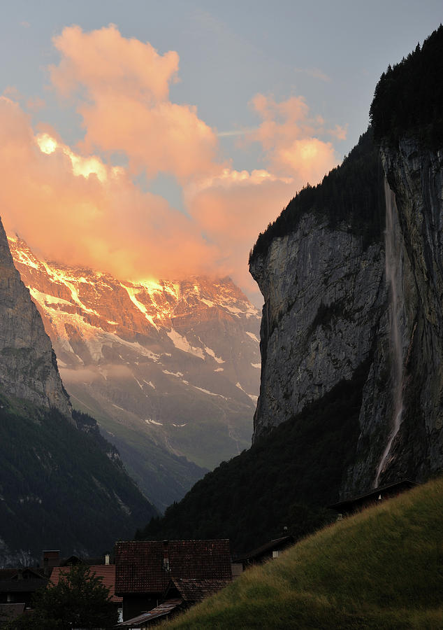 Mountains In Switzerland Photograph by Aimintang