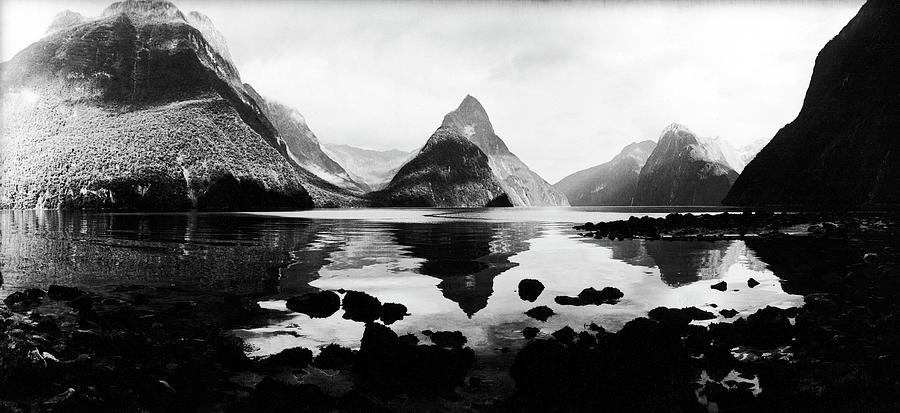 Milford Sound Photograph - Mountains Of Milford Sound by George Silk