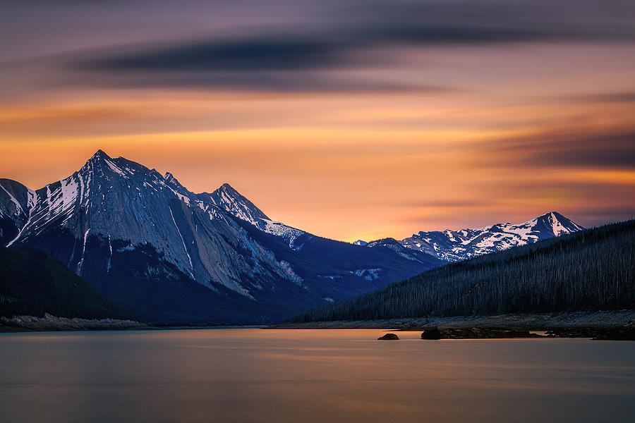 Mountains Sunset Photograph by Zhong Yi Huang