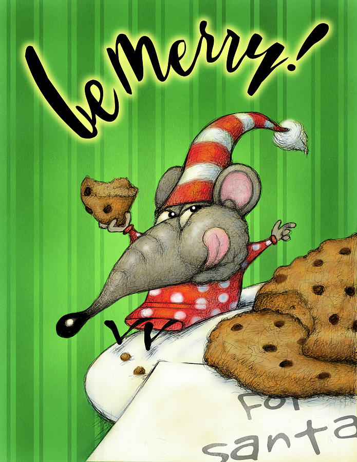 Christmas Digital Art - Mouse Before Xmas by Margaret Wilson