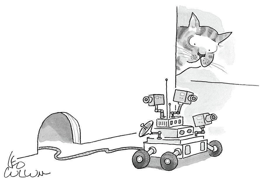 Mouse Rover Drawing by Leo Cullum Mouse Rover Drawing by Leo Cullum