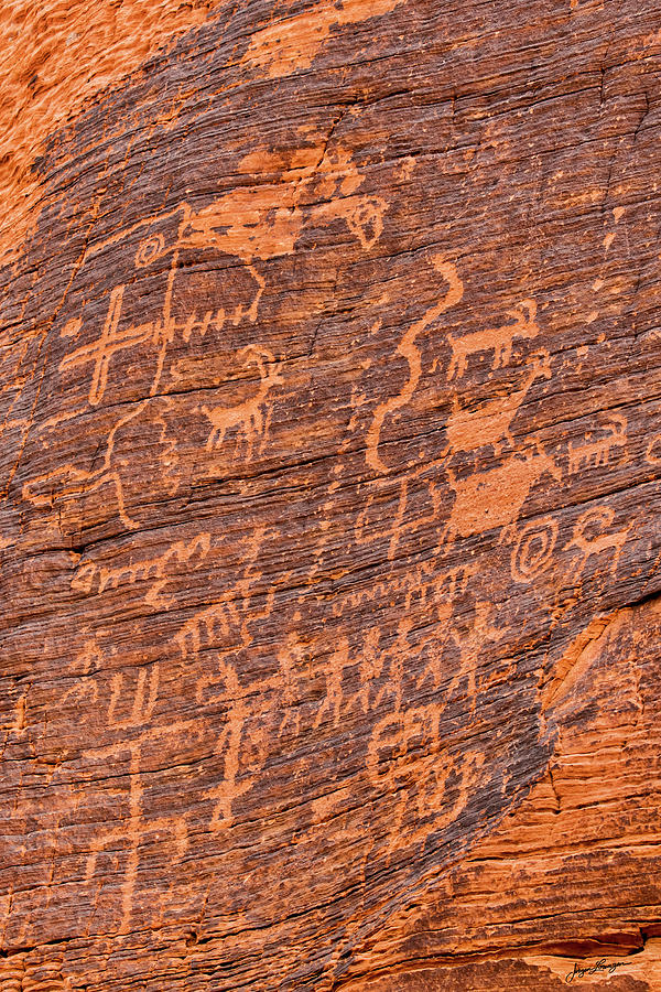 Mouse Trail Petroglyphs Photograph by Jurgen Lorenzen