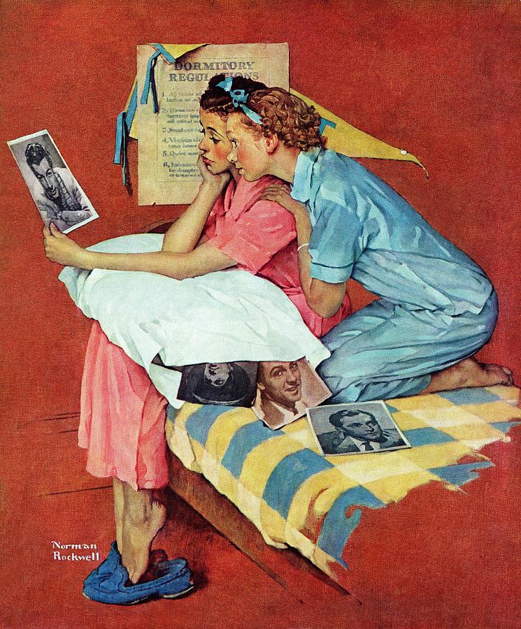 movie Star Painting by Norman Rockwell