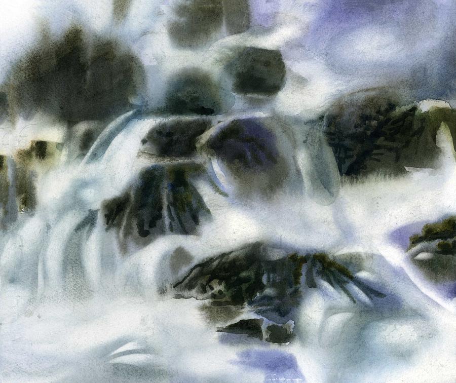 Moving Water #2 Painting by Alfred Ng