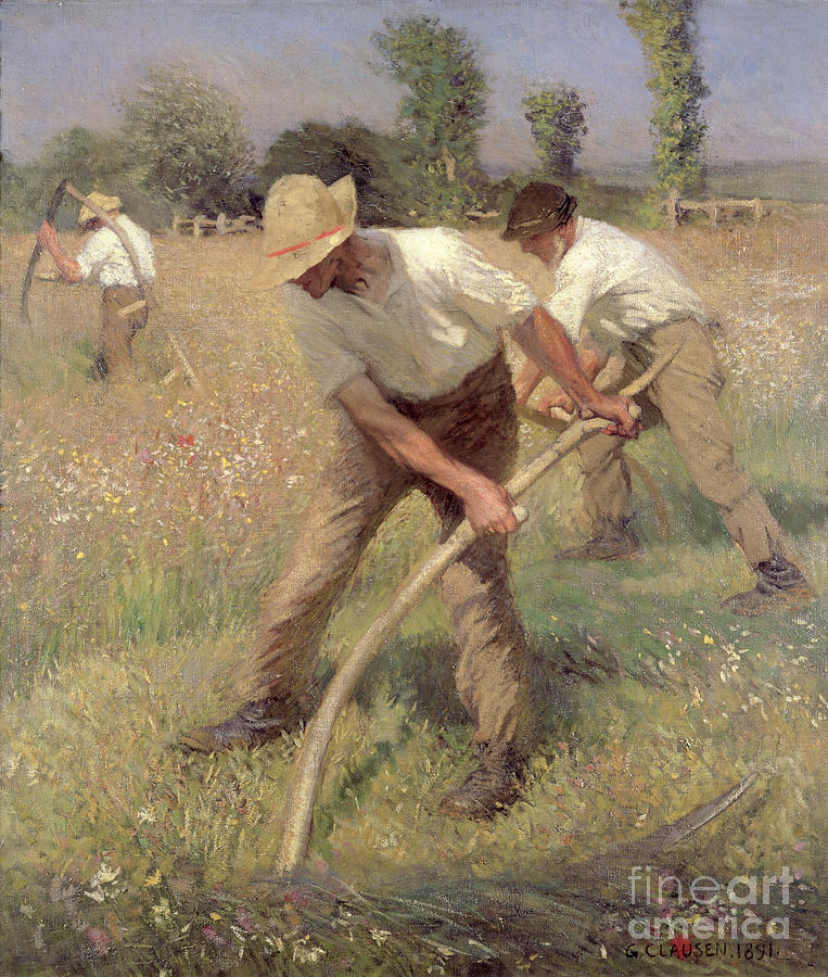 Mowers, 1891 Painting by George Clausen