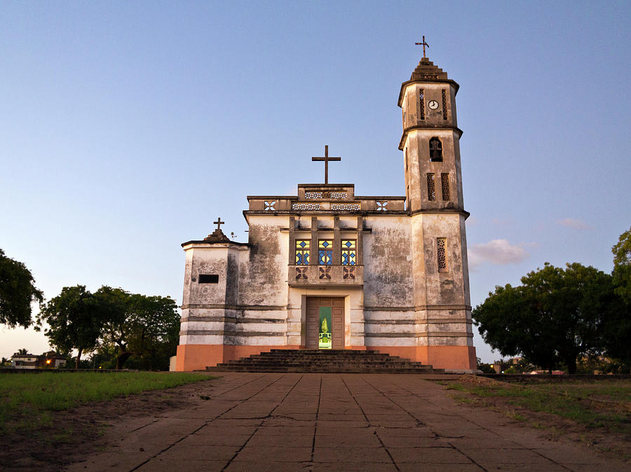 Mozambique, Catholic Church In Angoche Photograph by John Seaton Callahan