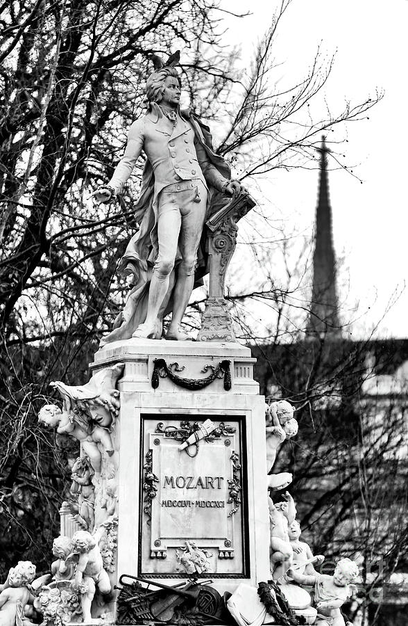Mozart at Burggarten in Vienna Photograph by John Rizzuto