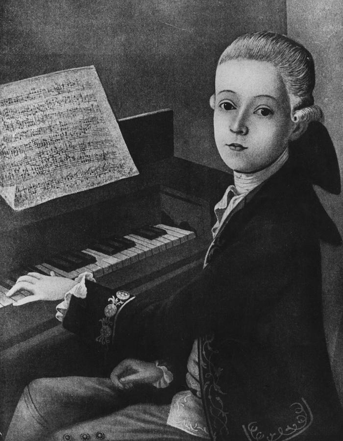 Mozart At Keyboard Photograph by Hulton Archive