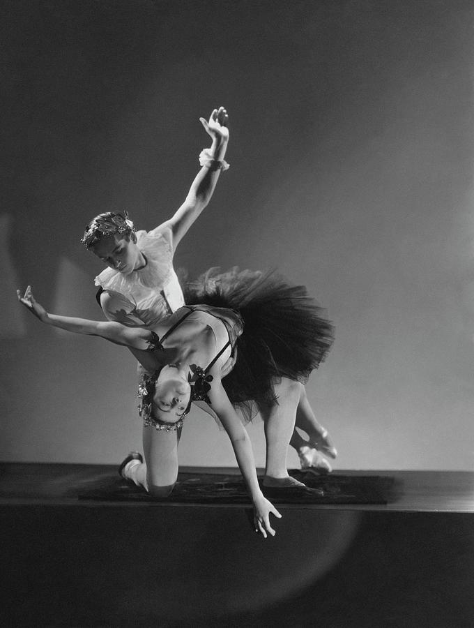 Mozartiana Ballet Dancers Photograph by George Hoyningen-Huene