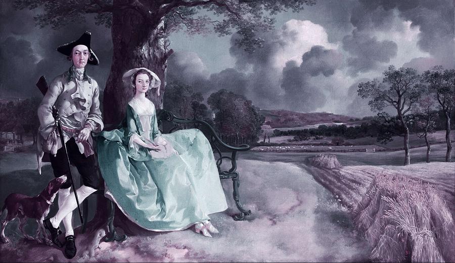 Love Painting - Mr And Mrs Robert Andrews By Thomas Gainsborough - Infrared Version by Celestial Images Love Painting - Mr And Mrs Robert Andrews By Thomas Gainsborough - Infrared Version by Celestial Images