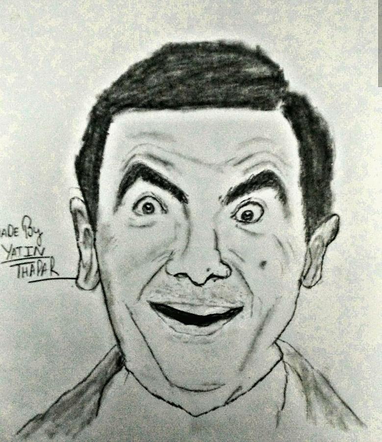 Mr. Bean Drawing by Kshitij Thakur - Fine Art America