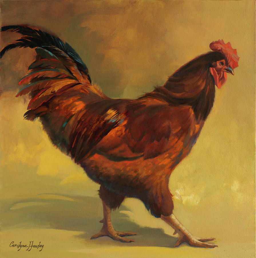 Mr. Cocky Painting by Carolyne Hawley