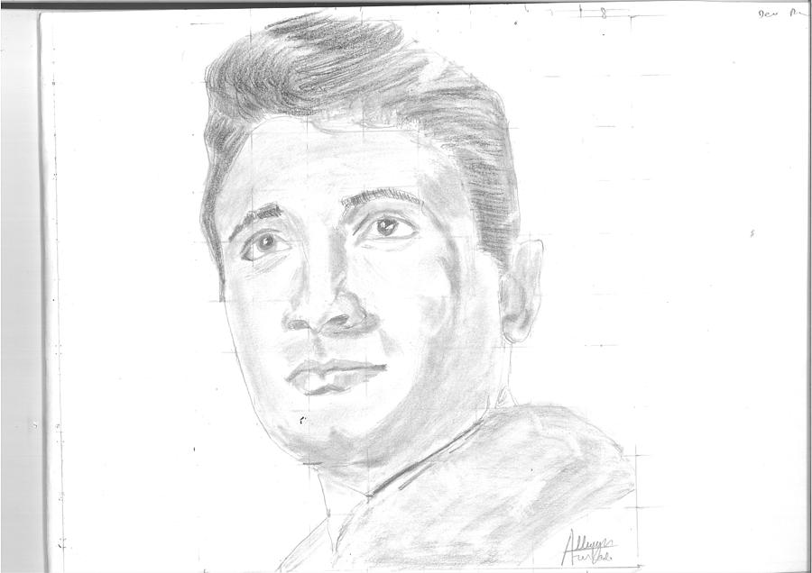 Mr. Dev Anand Drawing by Allwyn Furtado - Fine Art America