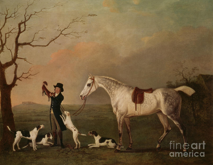 Mr Deverill With His Favourite Hunter, Gay Lass, 1793 Painting by John Boultbee