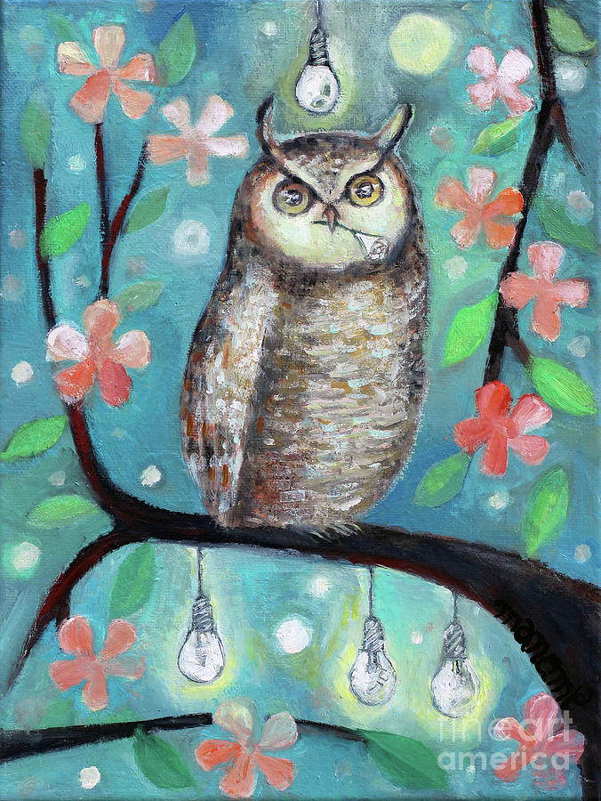 King, Hoot Painting by Manami Lingerfelt