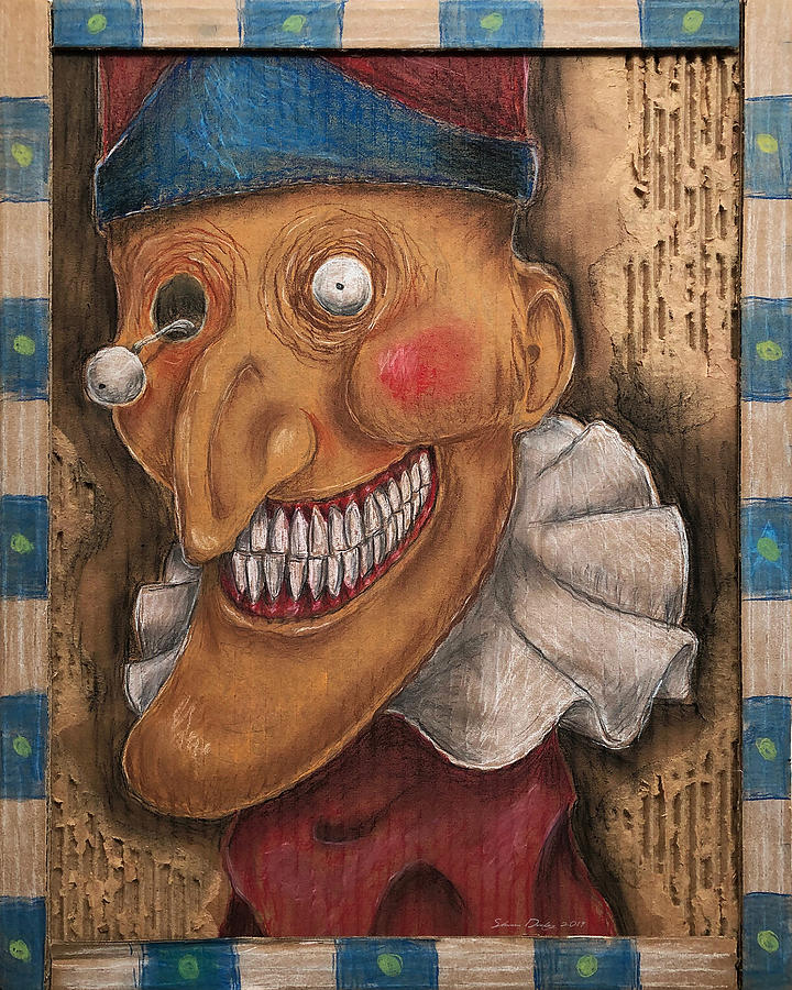 Mr Punch Drawing by Shawn Dooley